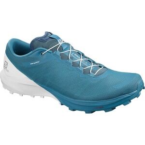 Salomon Sense 4 Trail Running Shoes Lace Up Low Top Athletic Outdoor Blue 7
